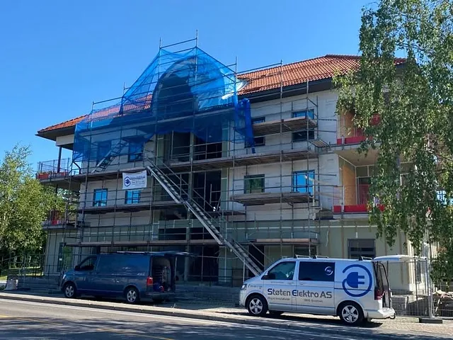Bilde av renovasjonen av Meierigården